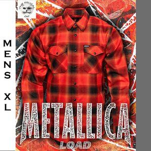 DIXXON FLANNEL x METALLICA LOAD Flannel Shirt Collab - Men's XL